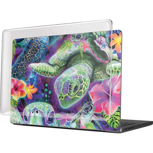 Rainbow Sea Turtles by Sheena Pike MacBook Pro 14in (2021-24) Case plus Skin